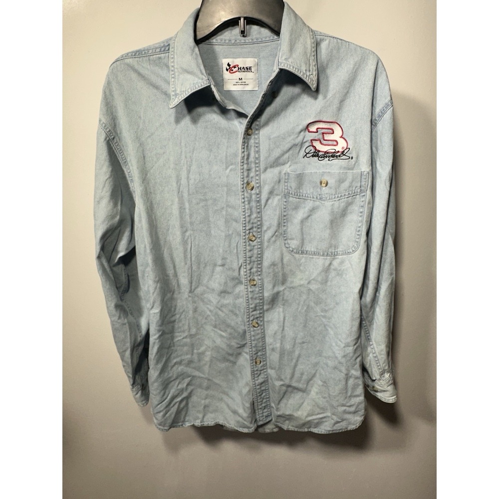 Dale Earnhardt Jr Size M Denim Jacket Chase Authentics